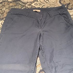 Loft cropped blue pants size 8